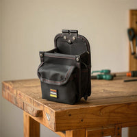 Reinforced Electrician Tool Pouch Heavy-Duty Tool Pouch with Belt Loop Compact Wear-Resistant for Electricians