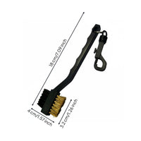 Double-Sided Golf Club Brush Sturdy and Long Handle Golf Brush Portable Attachable Sports Accessory for Golfers