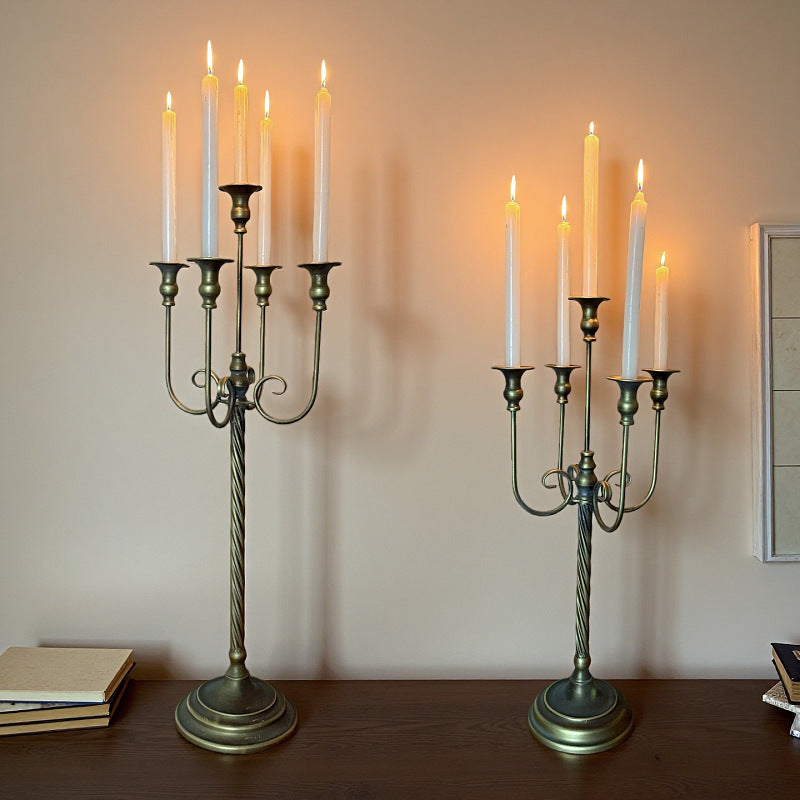 American Style Iron Candle Holder for Tabletop Wedding Decor