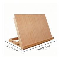 Table Top Easel Beechwood Desktop Painting Surface Portable Wooden Easel with Shelf for Artists, Studio, Classroom