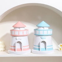 Pet Memorial Urn Conical Roof Lighthouse-Shaped Urn Round Base