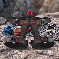 Climbing Sit Harness with Padded Waist High Strength Strong for Climbers, Climbers, Mountaineering