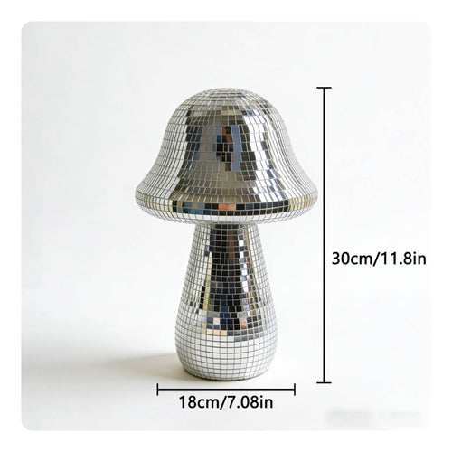 Disco Ball Toadstool Unique Gift Toadstool Disco Ball Sparkling for Bedroom