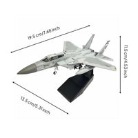 1/100 Scale F-15C Model Highly Detailed Diecast Fighter Jet for Office Decor