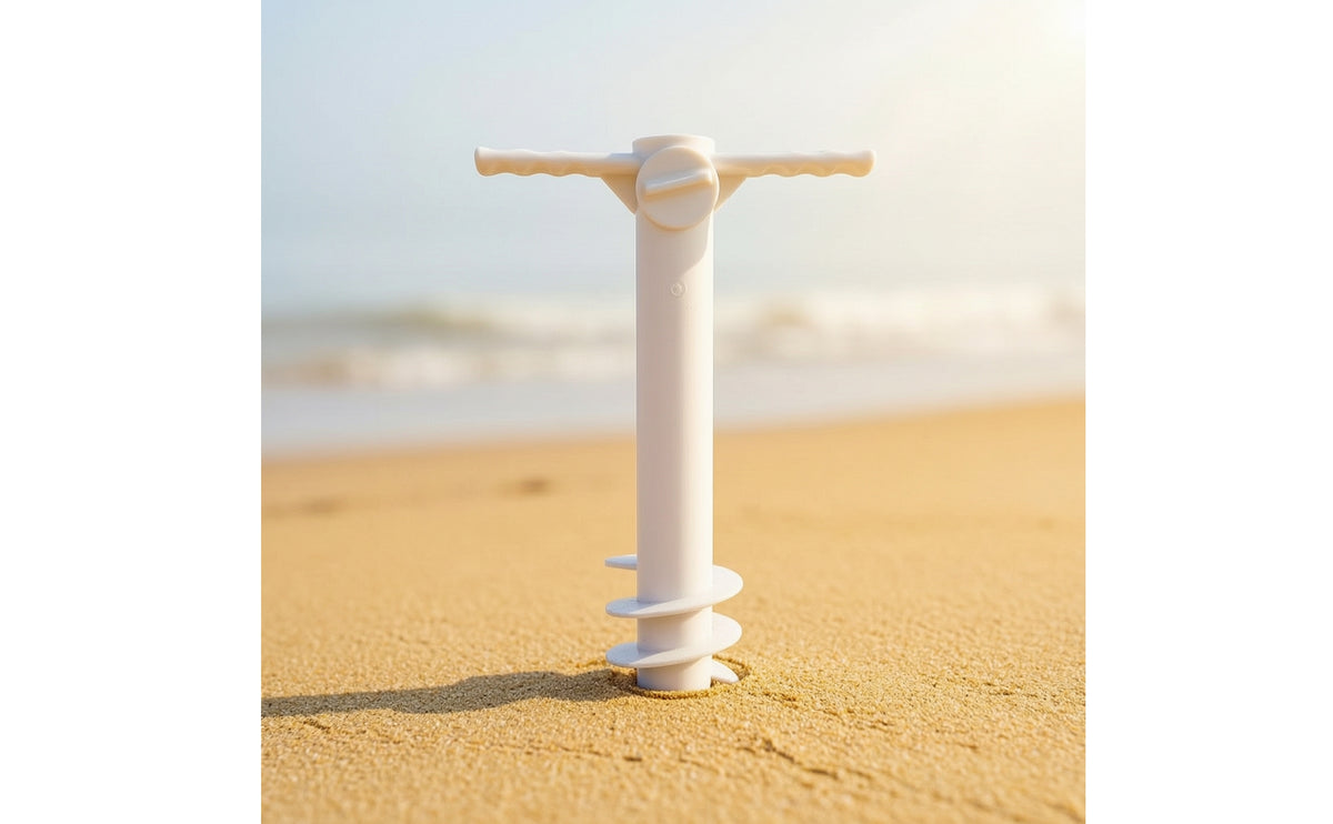 Windproof Umbrella Sand Anchor No Insert Umbrella Holder with Handle Universal Fit Adjustable for Beach