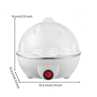 One-Button Single-Layer Egg Cooker Compact Transparent Egg Cooker PP Plastic Kitchen Appliance 220V EU Power