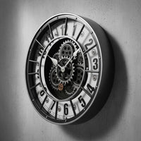 Retro Gear Wall Gear Timepiece Exposed Gears Home Decor Quartz Movement