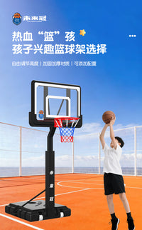 篮球架儿童青少年室内家用标准篮筐板可移动户外成人室外篮球框