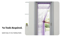 attractive automaticClosing Screen Decorative Lace three-sided Barrier Keeps Bugs excludeside
