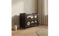 Multi-Tier Metal Cabinet Dust-Resistant Decorative Storage Cabinet Large Capacity Freestanding Organizer with Doors for Study
