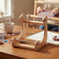Wooden Bead Weaving Loom Beginner Friendly Cross Stitch Support Stand