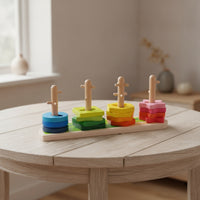 Colorful Shape Sorting Toy with Crocodile Base Geometric Wooden Shape Sorter Educational Wooden Sorting Toy Smooth for Toddlers, Preschoolers, Kids, Playroom, Classroom, Daycare