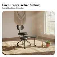 Cross-Legged Floor Seat Supports Active Sitting Ergonomic Seating Promotes Healthy Posture adaptable Use for Studying, Desk Work