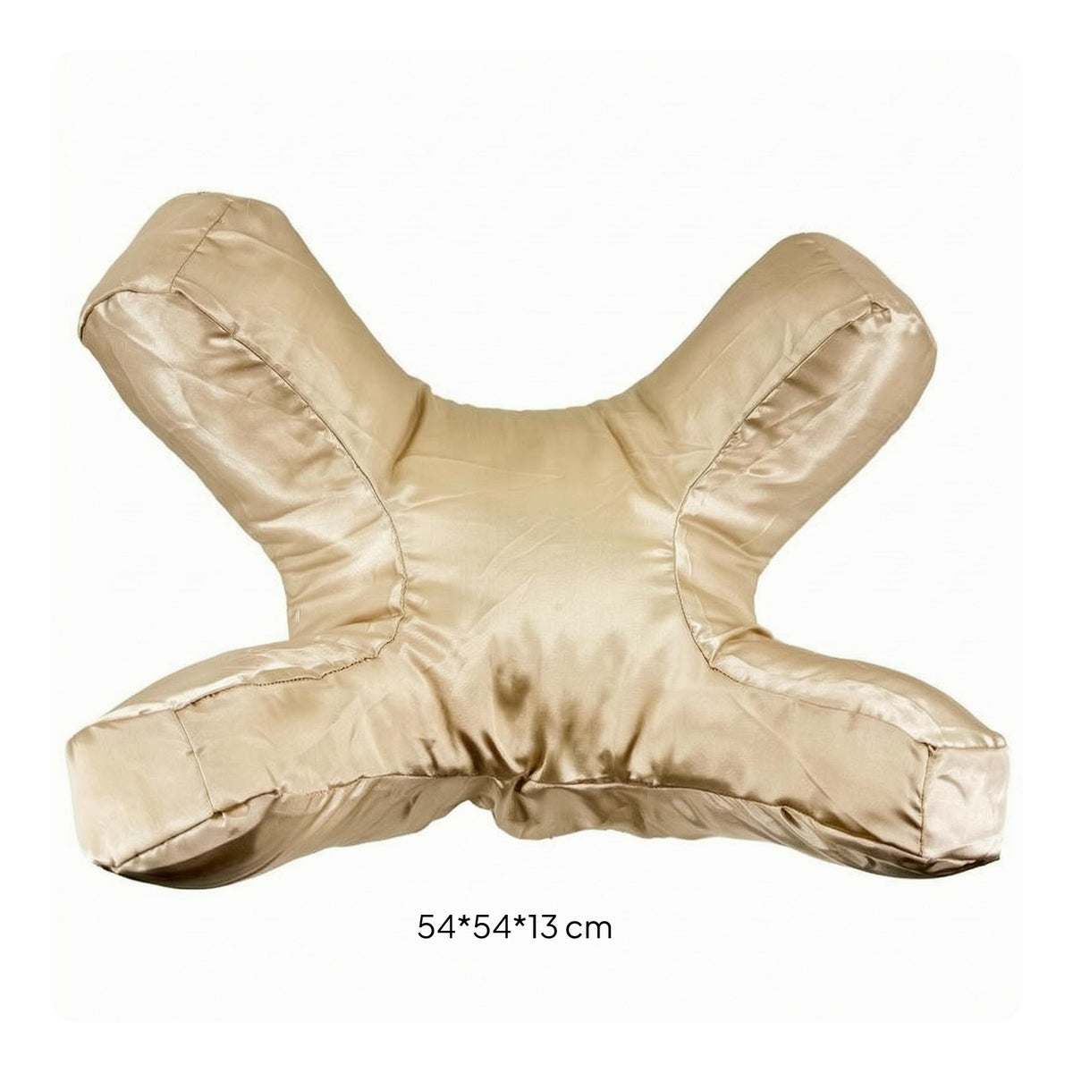 Cotton Filled Butterfly Pillow Soft Satin Face Pillow Padded Face Cradle Cushion Stitched Seams for Sleeping, Resting
