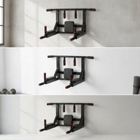 Strength Station with Backrest Ergonomic Home Workout Station with Foam Grips Supportive Fitness Equipment for Athletes