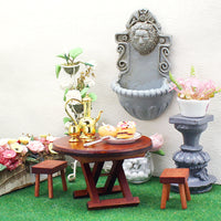 Miniature Roman Garden Fountain Column Decoration
