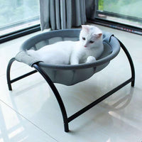 Breathable Iron Cat Bed with Removable Cover, Four Colors