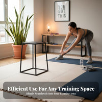 Progressive Height Plyometric Jump Box Stackable Plyometric Box Space-Saving Design Fitness Equipment Non-Slip Surface for Gym-Goers, Professionals, Beginners, Strength Conditioning