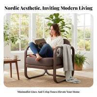 Nordic design 4-Piece Metal Frame Conversation Set Modern Design Patio Seating Minimalist Aesthetic exteriordoor Furnishing Weather-Resistant for Families, Homeowners, Adults, Balcony, Sunroom, Garden, rearyard