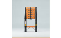 Telescopic Ladder with Hooks Heavy-Duty Ladder Aluminum for Homeowners, Contractors, Home Maintenance, Outdoor Work