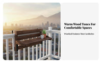 Foldable Railing Desk Space-Saving Hanging Table Sturdy Construction for Deck