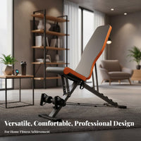Full Body Workout Adjustable Weight Bench Heavy Duty Multi-Functional Exercise Bench Thick Padding Roman Chair Stable Design for Bodybuilders, Weightlifters, Home Gym, Strength Training