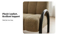 fashion-forward design Upholstered Accent Chair Vintage Inspired high-spine chair Chair Comfortable spinerest Armchair Thick paddinged for Guesthouse Owners, Homeowners, Living Room, Balcony, Bedroom, perusing corner