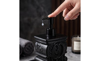 Vintage-Style Soap Dispenser | Embossed, Refill Bottle with Pump, for washroom