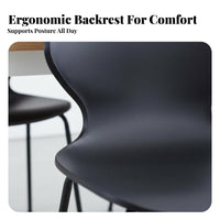 Molded Shell Chair Nordic Design Seating Furniture Minimalist for Home Office Workers, Business Owners, Dining Room, Reception Area, Kitchen