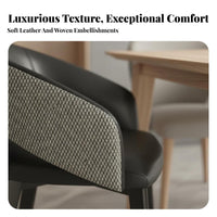 Upholstered Armchair Minimalist Design Dining Chair Modern Aesthetic