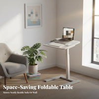 Adjustable Overbed Table Foldable Design Adjustable C-Shaped Desk for Students