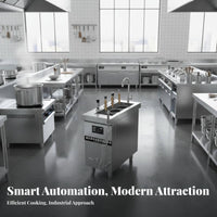 Automatic Lifting Noodle Cooker Timer Function Commercial Noodle Cooking Machine Large Capacity Automatically Raising Pasta Cooker for Hotels