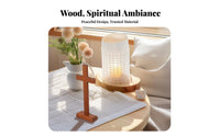Beech Wood Cross Ornament Minimalist Design Wooden Cross Home Decor for Office, Prayer Room