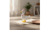 Goose Candle Holder Miniature Candlestick with Round Base Mini