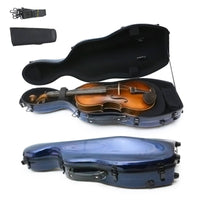 Fiberglass Viola Case Molded Hard Shell Viola Case Heavy-Duty for Students