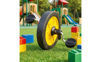 Replacement Tricycle Front Wheel with Pedals Pedal-Powered Front Wheel Assembly Secure Trike Heavy-Duty for Toddlers