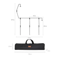 Camping Lantern Stand with Hook Detachable Camp Hanger Carrying Bag Included