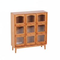 9-Grid Cabinet Rustic Minimalist Aesthetic Miniature Shelf Organizer