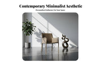 Upholstered Armchair Light Luxury Upholstered Side Chair Minimalist Design Nordic Aesthetic for Dining Room, Restaurant, Bedroom