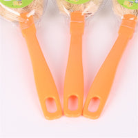 Natural Fiber Pot Brush with Coconut Palm Bristles for Non-Stick Cookware Cleaning