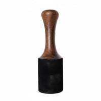 Solid Wood Tibetan Singing Bowl Mallet Artisan-Made Wooden Singing Bowl Stick Deep Soothing Tones Suede Wrapped Mallet Ergonomic Grip for Meditators, Mindfulness Practitioners, Relaxation