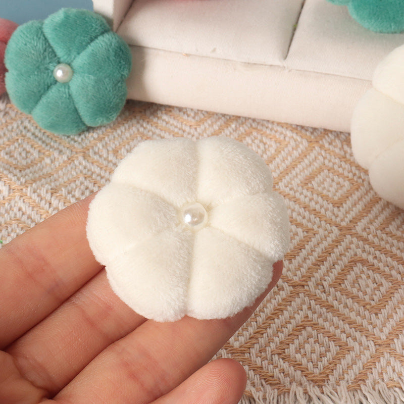 Dollhouse 1:12 Scale Simulated Floor Cushion, Sofa Pillow, Flower Throw Pillow Model Home Scene Decoration Accessory