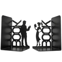 Metal Bookends, Tree of Life Design, Black
