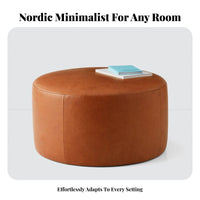 Soft Round Stool Nordic Design Footstool Multi-Functional Multifunctional for Boutique Owners, Fitting Room, Entryway, Bedroom