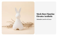 Ceramic Rabbit Figurine Cute Ceramic Rabbit Statue Creative Design
