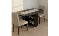 Multi-Functional Folding Dining Table with Wheels Movable Mobile Kitchen Table with Storage Sturdy Structure Household Furniture for Apartments