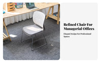 Sled Base Chair with Perforated Back Versatile Design Office Furniture