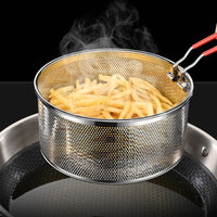Deep Fry Basket Multi-Functional Deep Fryer Basket for Restaurant