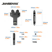 Garden Gate Hinge and Lock Set for PVC and Wood Fences