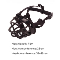 Adjustable Dog Muzzle Soft Plastic Dog Muzzle Breathable for Walking